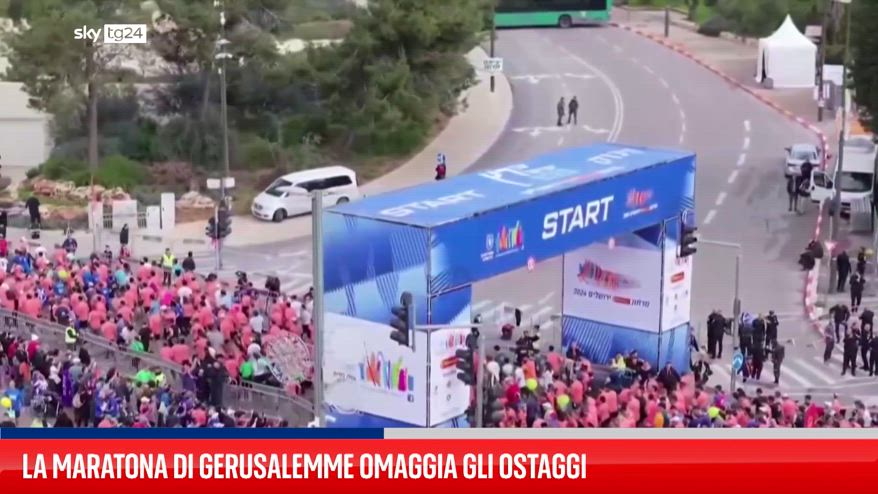 Israele, a Gerusalemme la maratona per gli ostaggi
