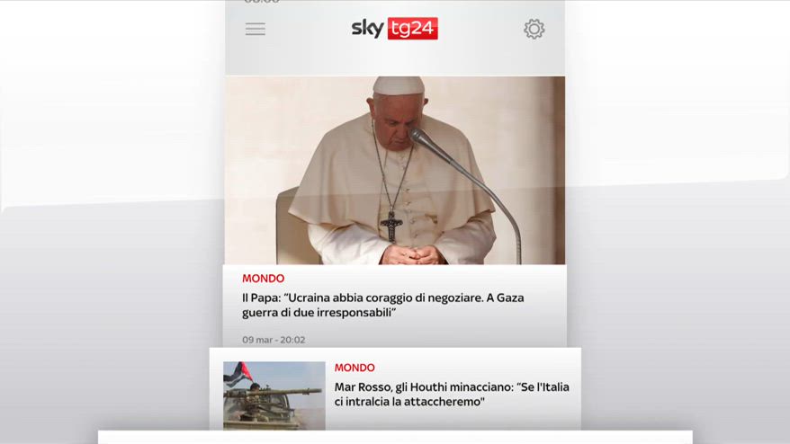I titoli di Sky TG24 del 10 marzo 2024, edizione ore 8