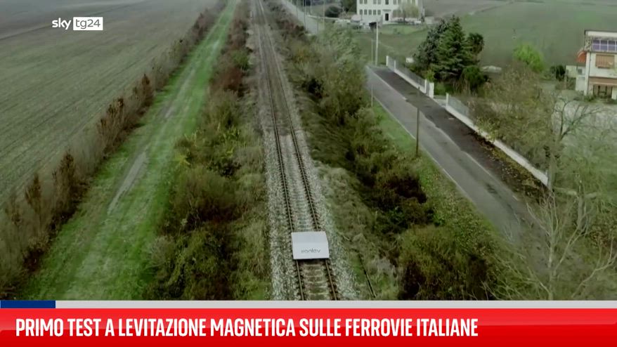 Primo test a levitazione magnetica sulle ferrovie italiane