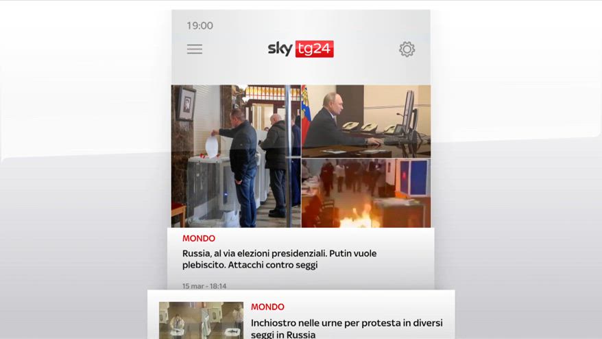 I titoli di Sky Tg24 del 15 marzo, edizione delle 19