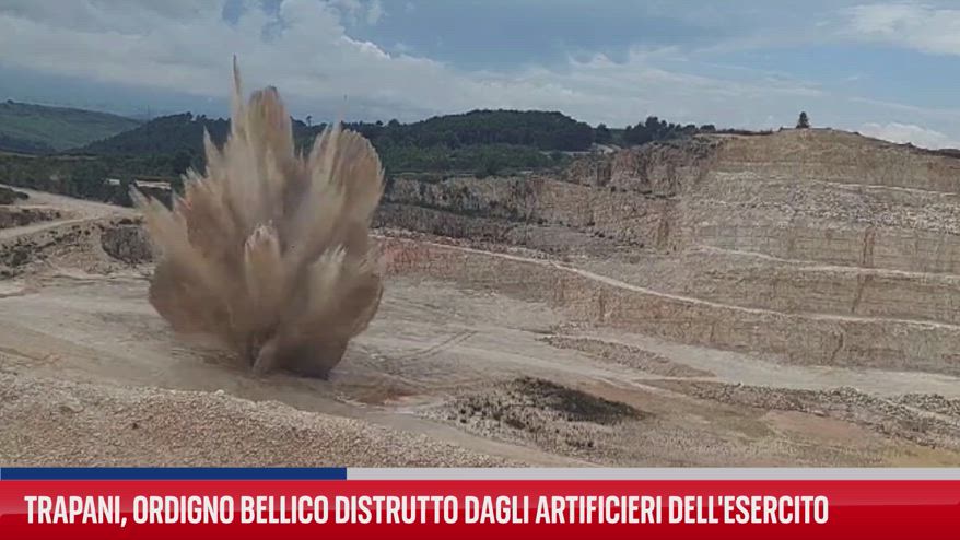Trapani, ordigno distrutto dagli artificieri dell'Esercito