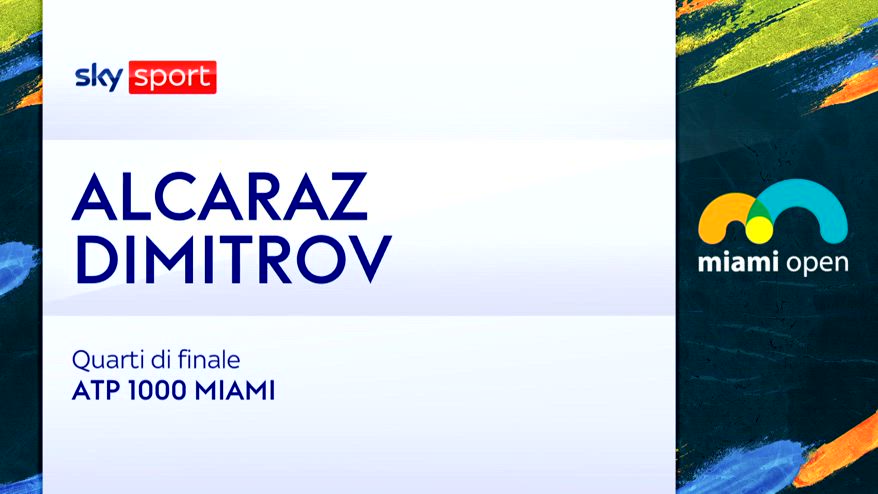 Atp Miami, Dimitrov-Alcaraz 6-2,6-4: highlights