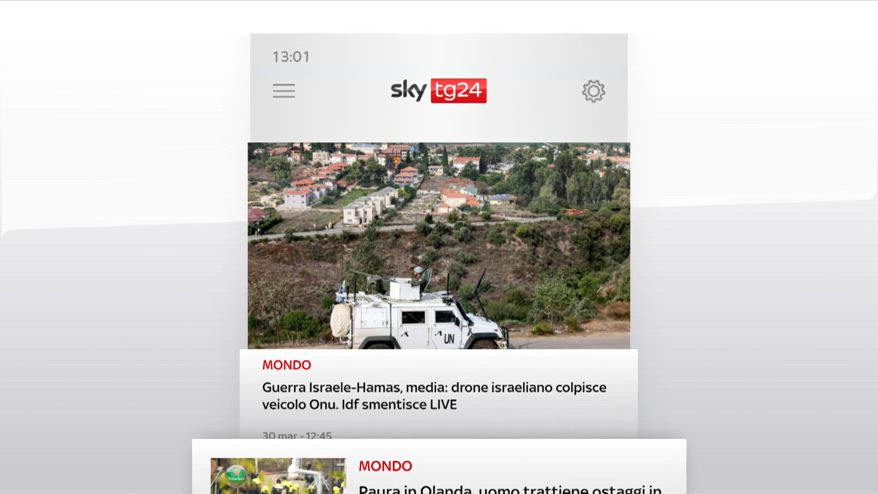 I titoli di Sky Tg24 del 30 marzo, edizione delle 13