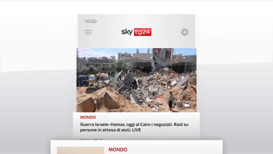 I titoli di Sky TG24 del 31 marzo, edizione delle 10