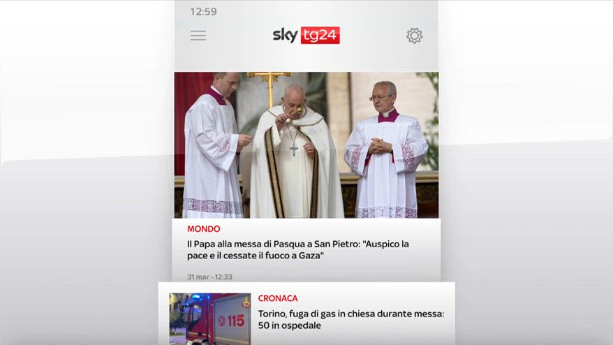 I titoli di Sky Tg24 del 31 marzo, edizione delle 13