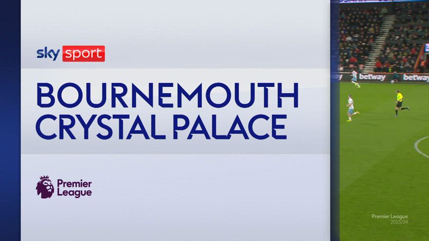 Bournemouth-Crystal Palace 1-0: gol e highlights