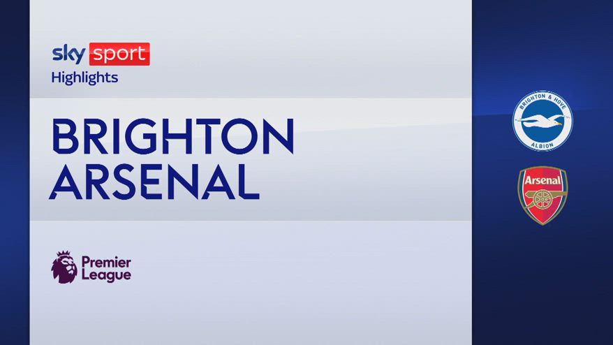 Brighton-Arsenal 0-3: gol e highlights