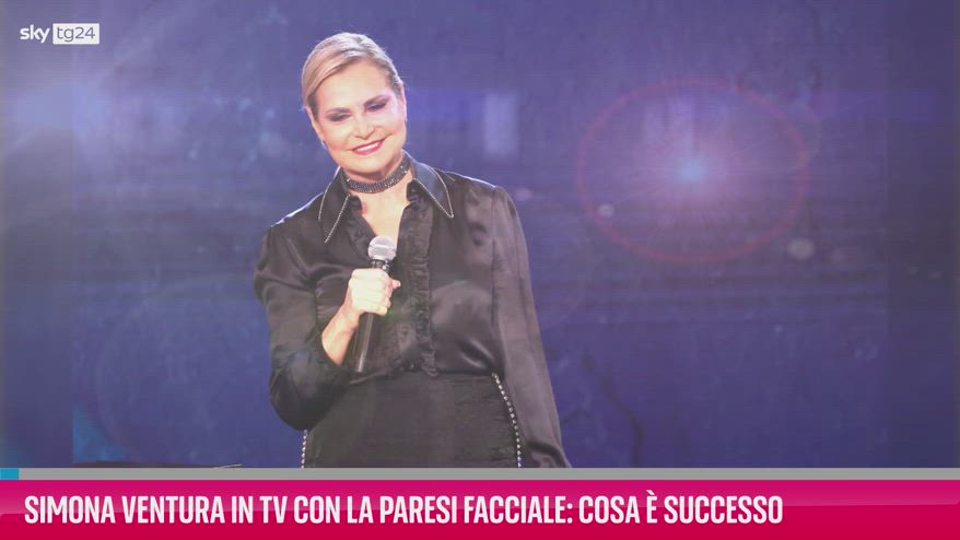 VIDEO Simona Ventura in TV con la paresi facciale