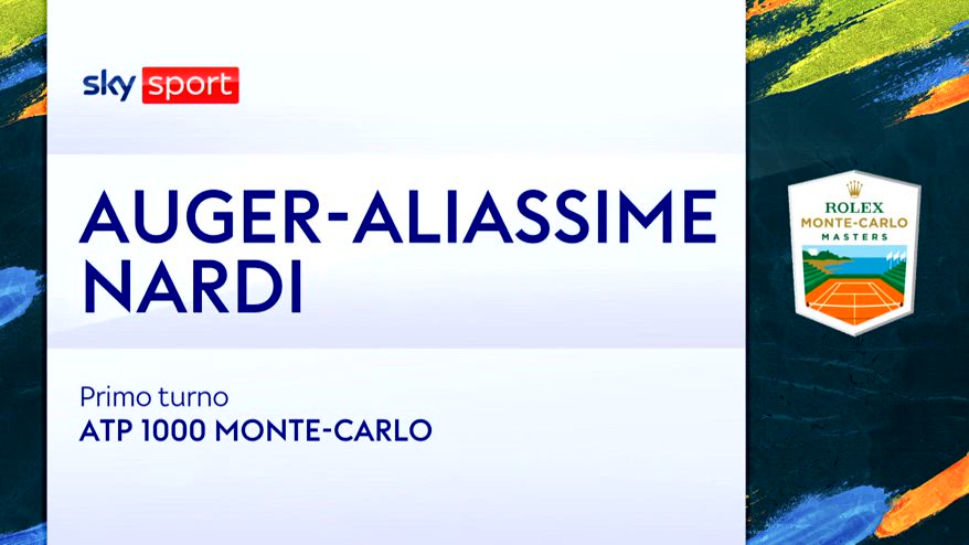 ATP Monte-Carlo, Nardi ko con Auger-Aliassime: highlights