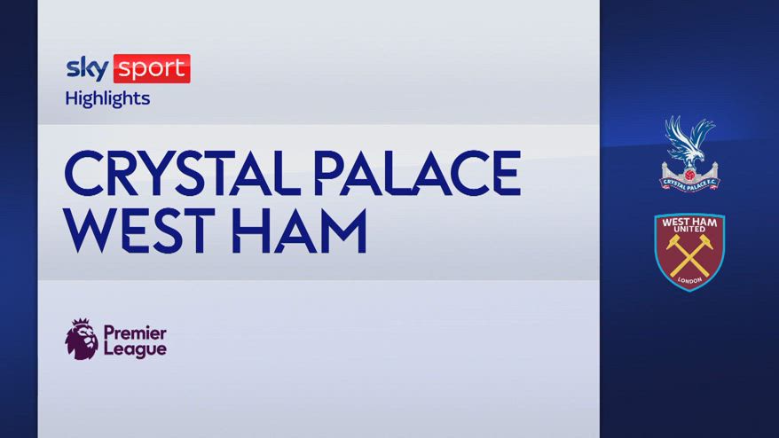 Crystal Palace-West Ham 5-2: gol e highlights