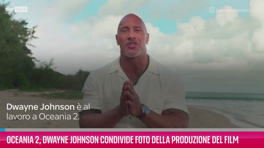 VIDEO Oceania 2, Dwayne Johnson scatti durante la produzione