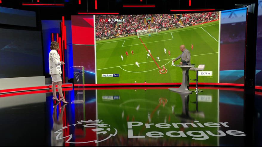 Liverpool-Tottenham, gol di Elliott: Sky Tech con Di Canio 