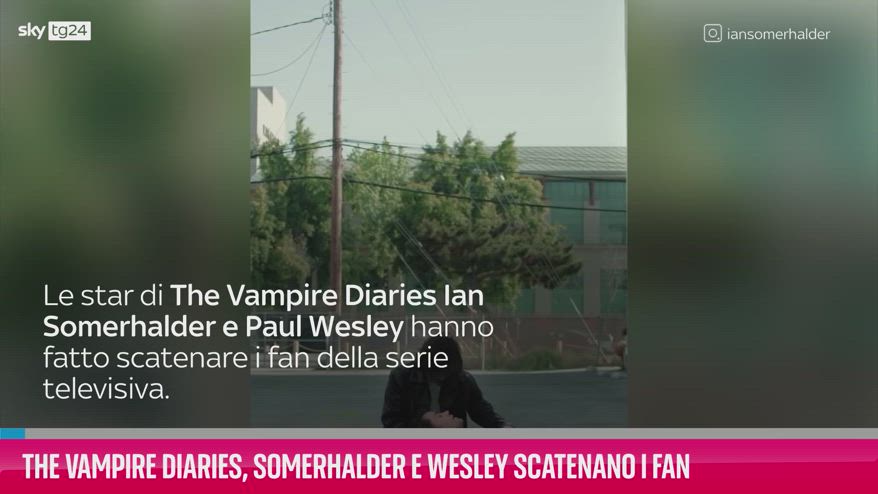 VIDEO Somerhalder e Wesley scatenano i fan su instagram