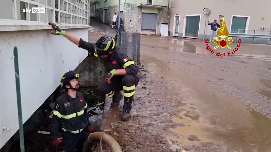 Maltempo nel Bresciano, allagato il Comune di Vobarno