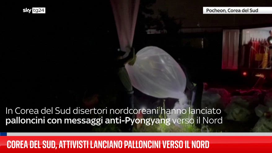 Corea del Sud, attivisti lanciano palloncini verso il Nord