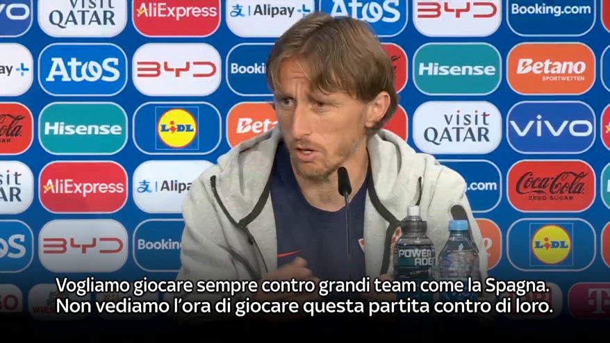 Modric: "Non vediamo l'ora di sfidare big come la Spagna"