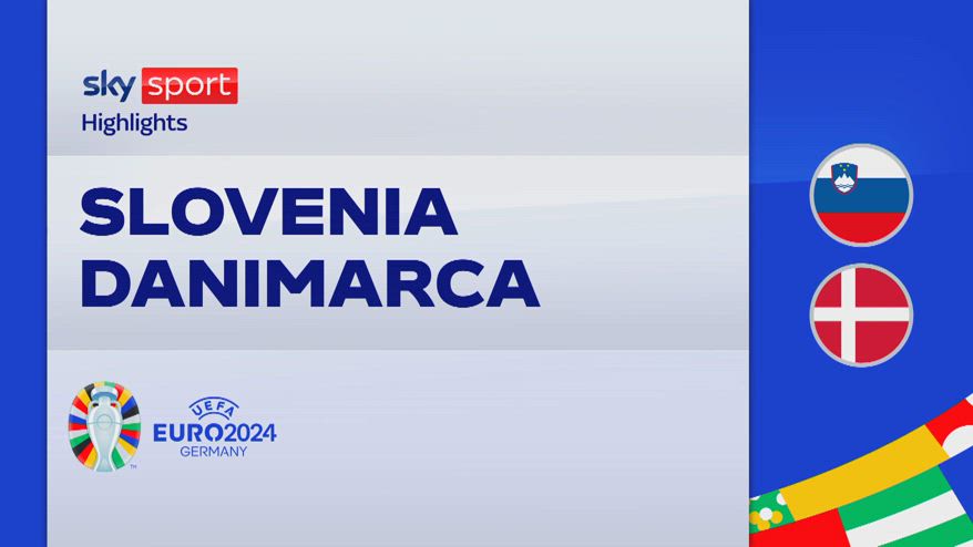 Slovenia-Danimarca 1-1: gol e highlights