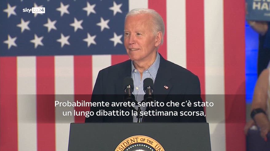 America 2024, Biden: resto in corsa
