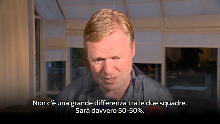 Koeman: "Inghilterra-Olanda sfida alla pari"