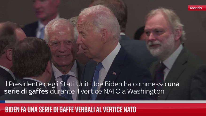 Biden fa una serie di gaffe verbali al vertice Nato