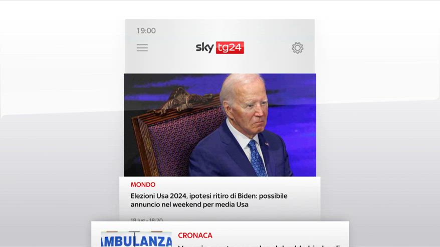 I titoli di Sky TG24 del 18 luglio: edizione delle 19