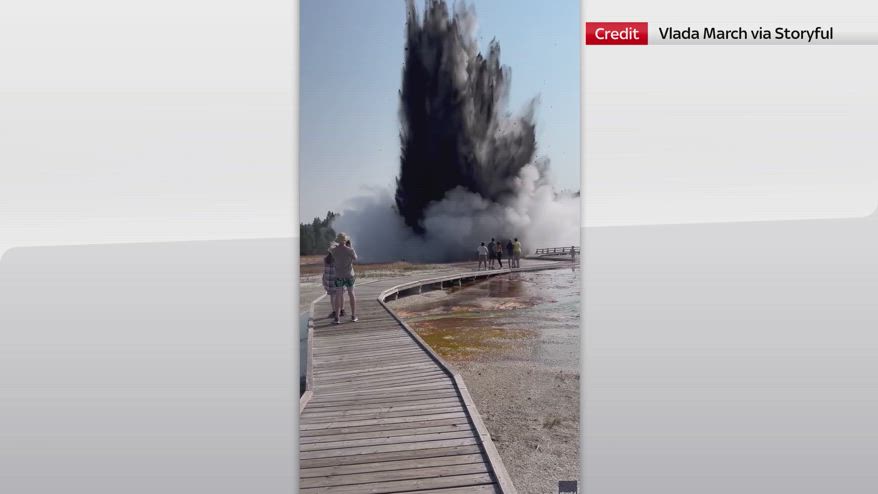 Esplosione a Yellowstone, paura tra i visitatori