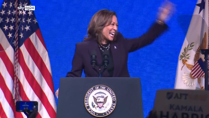 Usa 2024, sondaggio Wsj: Trump 49%, Harris 47%