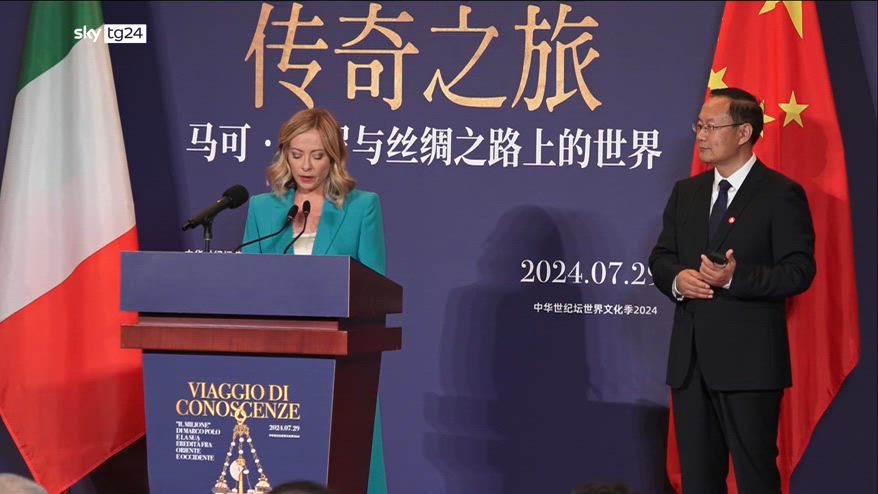 Cina, Meloni: spetta a noi mandare avanti eredità Marco Polo