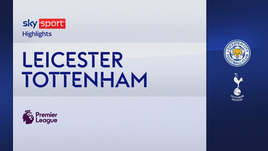 Leicester-Tottenham 1-1: gol e highlights