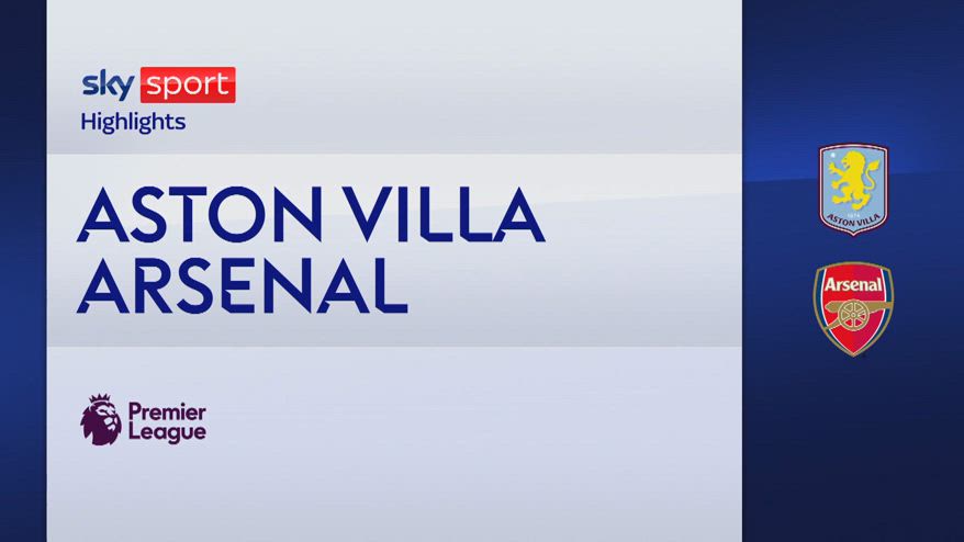 Aston Villa-Arsenal 0-2: gol e highlights