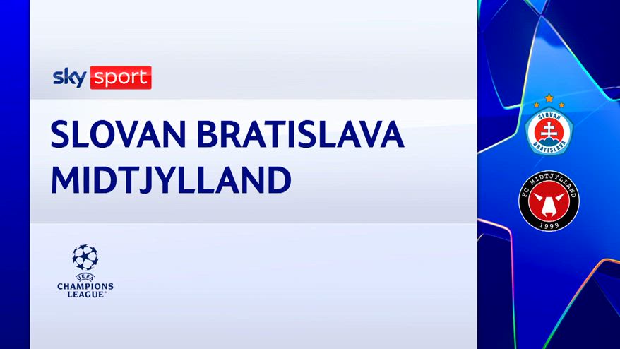 Slovan Bratislava-Midtjylland 3-2: gol e highlights