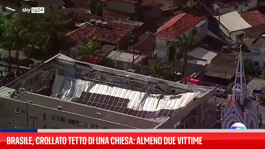 Brasile, crollato tetto di una chiesa: almeno due vittime