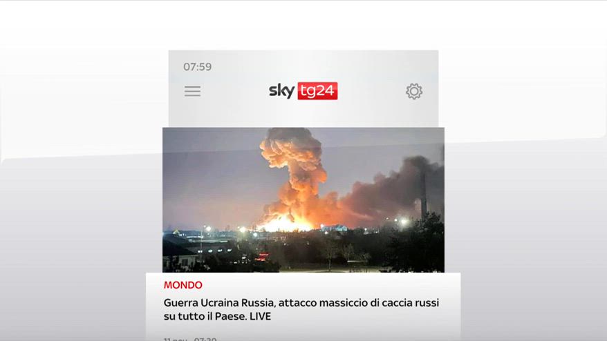 I titoli di Sky TG24 dell'11 novembre, edizione delle 8