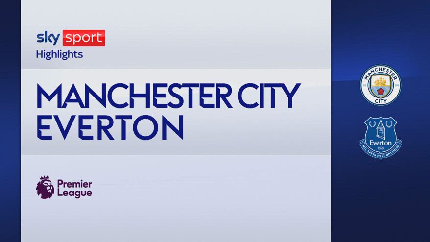 Manchester City-Everton 1-1: gol e highlights