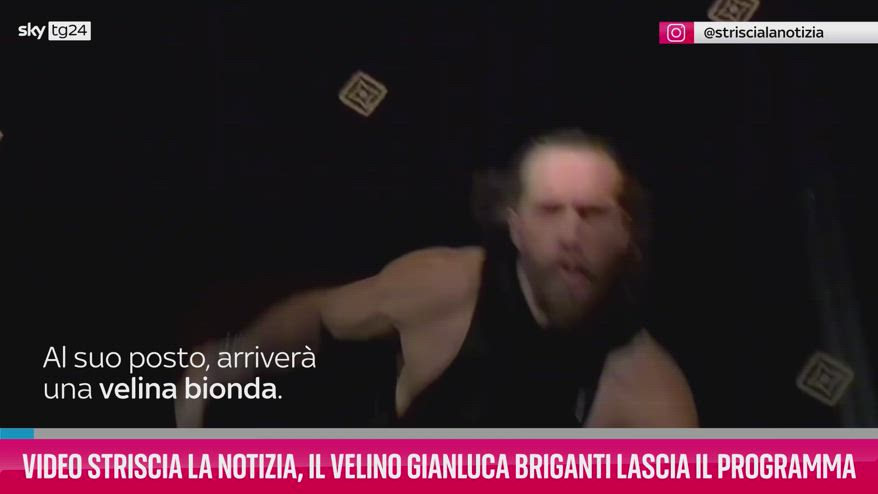 VIDEO Il velino Gianluca Briganti lascia Striscia La Notizia