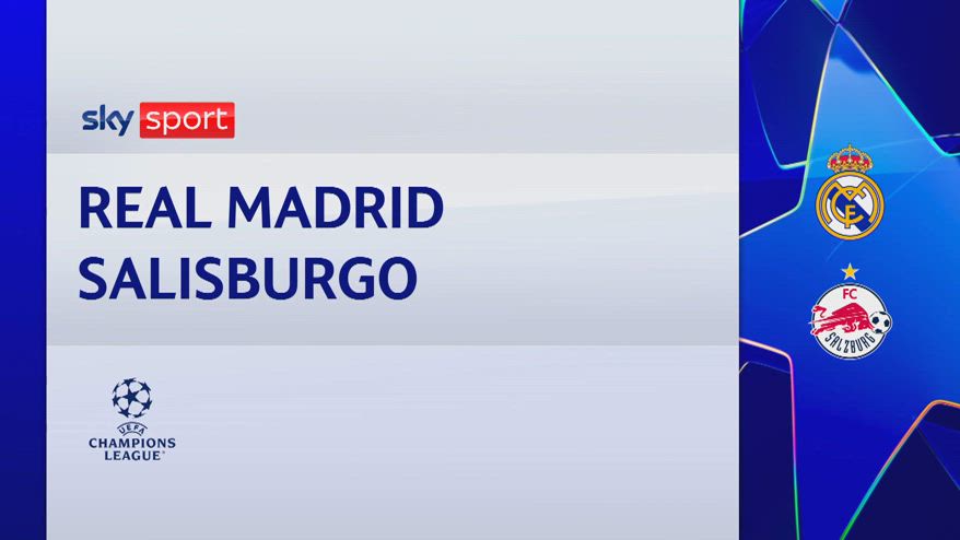 Real Madrid-Salisburgo 5-1: gol e highlights