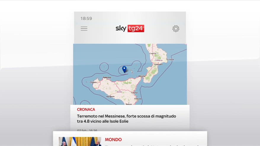 I titoli di Sky TG24 del 7 febbraio 2025, edizione ore 19