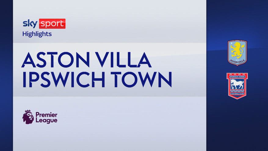 Aston Villa-Ipswich Town 1-1: gol e highlights