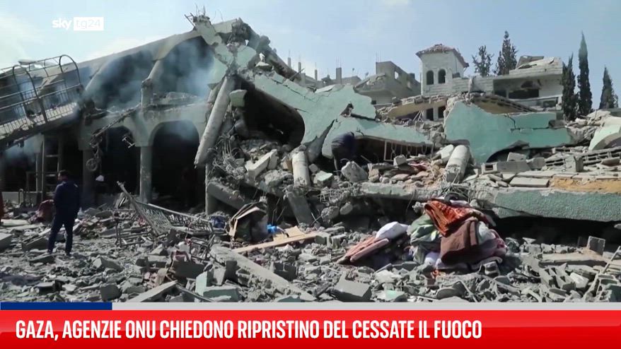 Gaza, agenzie ONU chiedono ripristino del cessate il fuoco