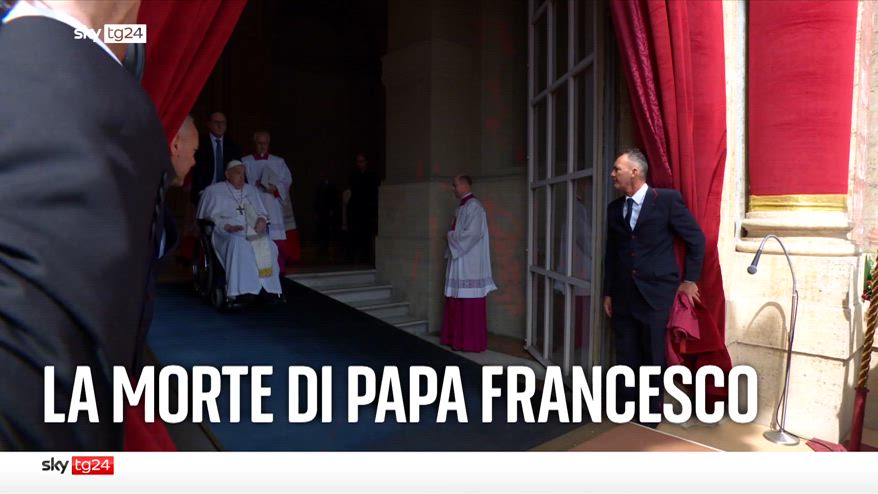 I titoli di Sky TG24 del 22 aprile 2025 - edizione h7