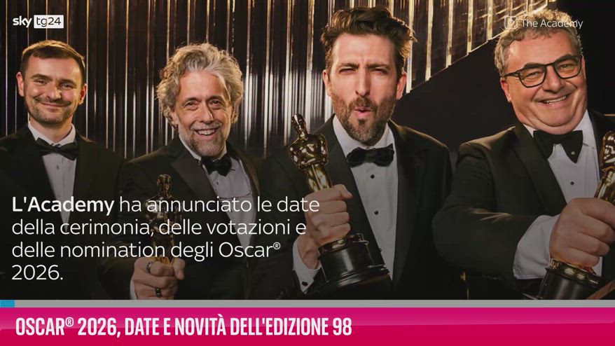 VIDEO Oscar® 2026, date e novità dell'edizione 98
