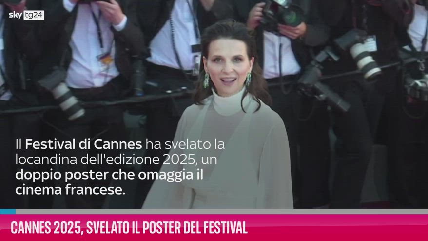 VIDEO Cannes 2025, svelato il poster del Festival