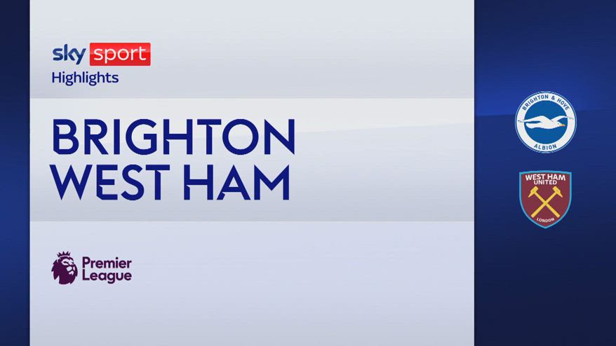 Brighton-West Ham 3-2: gol e highlights
