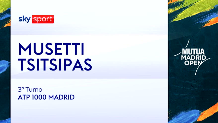Musetti-Tsitsipas: highlights Atp Madrid