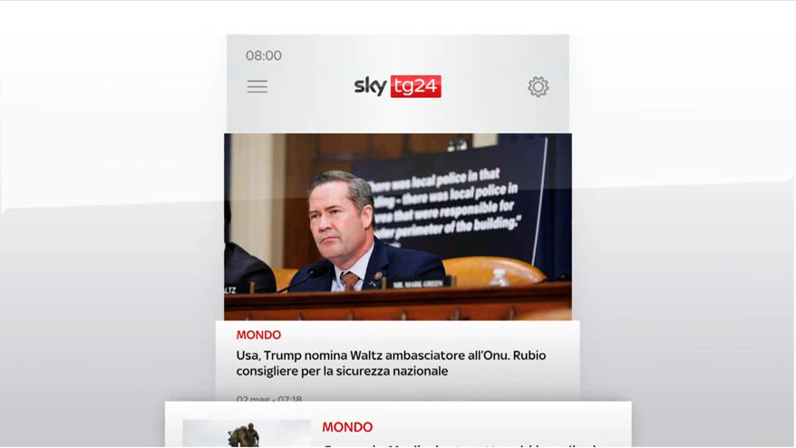 I titoli di Sky TG24 del 2 maggio 2025, edizione ore 8