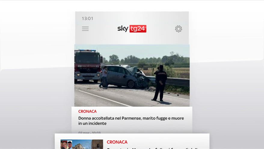 I titoli di Sky Tg24 del 2 maggio, edizione delle 13