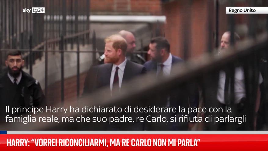 Harry: “Vorrei riconciliarmi, ma Re Carlo non mi parla”