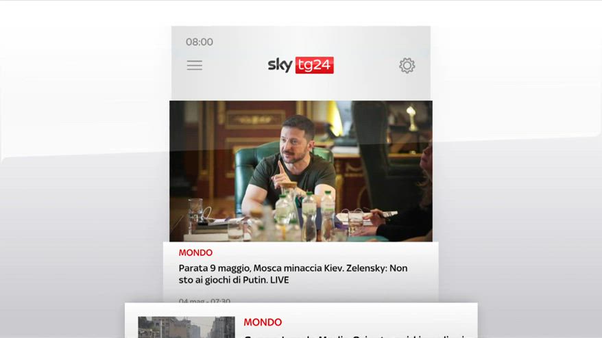 I titoli di Sky TG24 del 4 maggio 2025, edizione ore 8
