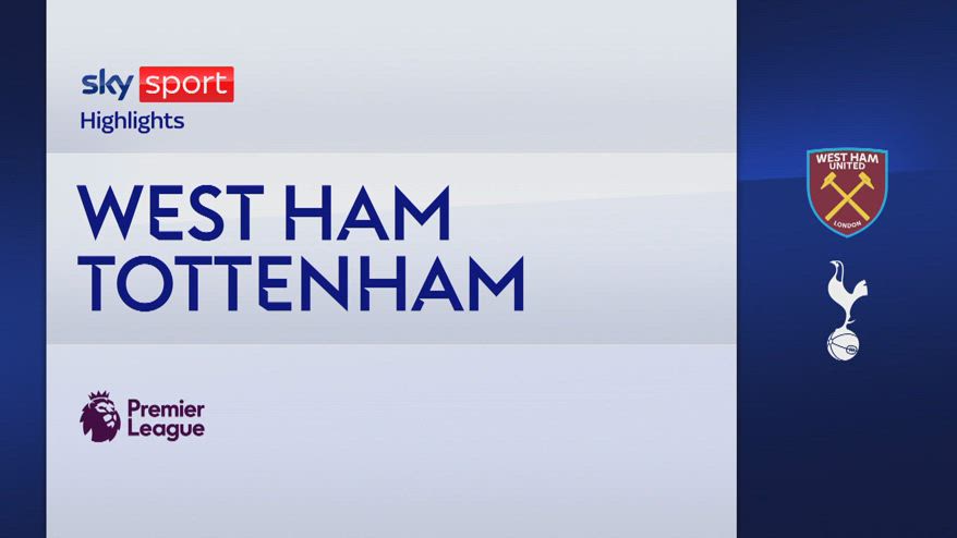 West Ham-Tottenham 1-1: gol e highlights