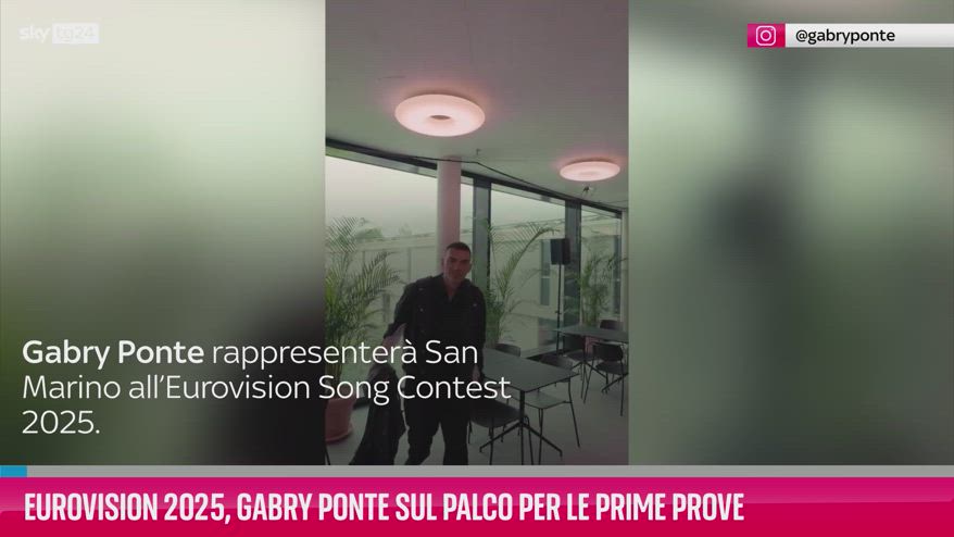 VIDEO Eurovision 2025, Gabry Ponte sul palco per le prove